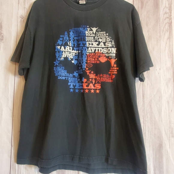 Harley-Davidson Black Short Sleeve Tee. Nebs Xlarge. ALAMO CITY COWBOY - Picture 1 of 7
